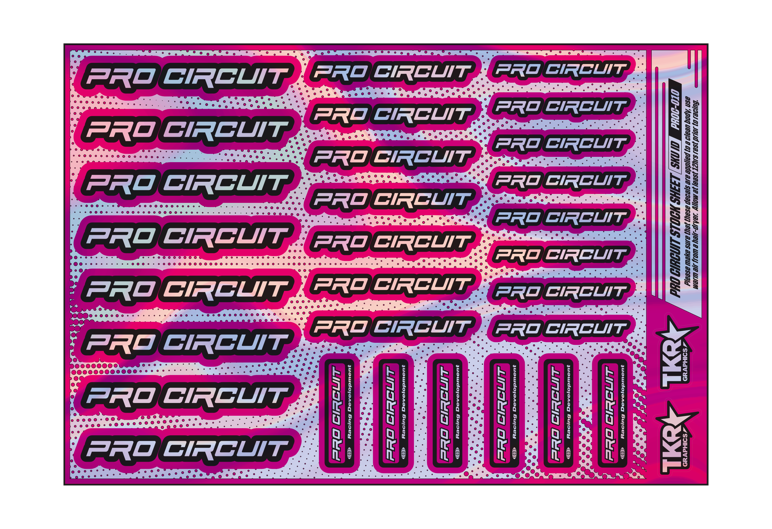 HOLOGRAPHIC PRO CIRCUIT A5 STOCK SHEET
