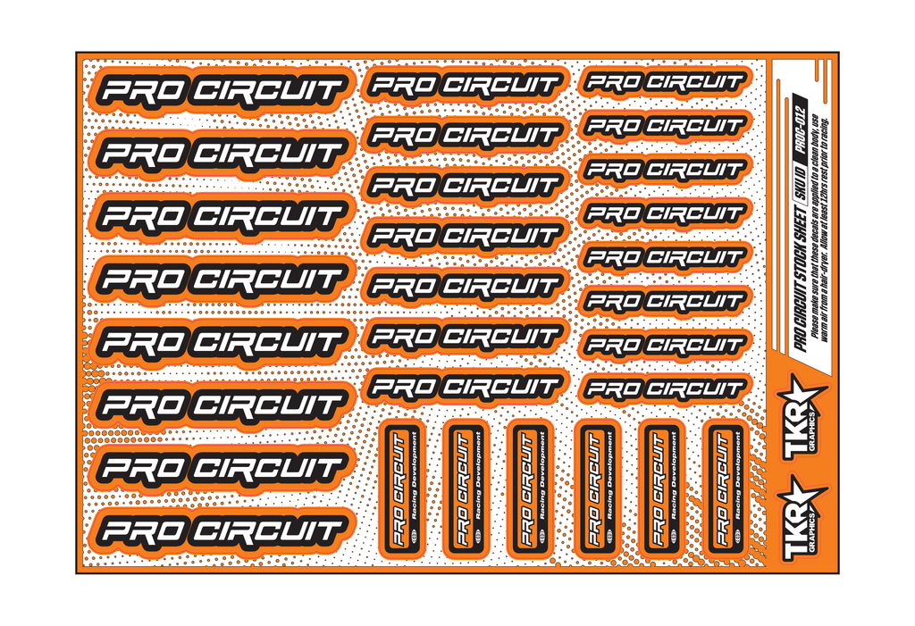 PRO CIRCUIT A5 STOCK SHEET