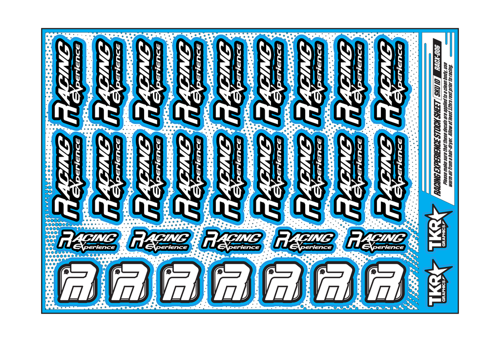 RACING EXPERIENCE A5 STOCK SHEET