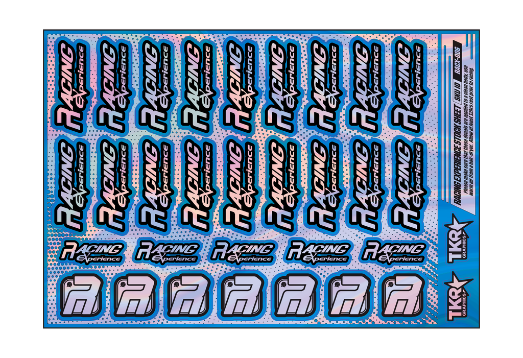 HOLOGRAPHIC RACING EXPERIENCE A5 STOCK SHEET