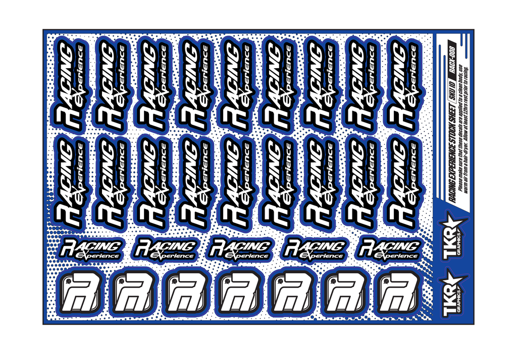 RACING EXPERIENCE A5 STOCK SHEET