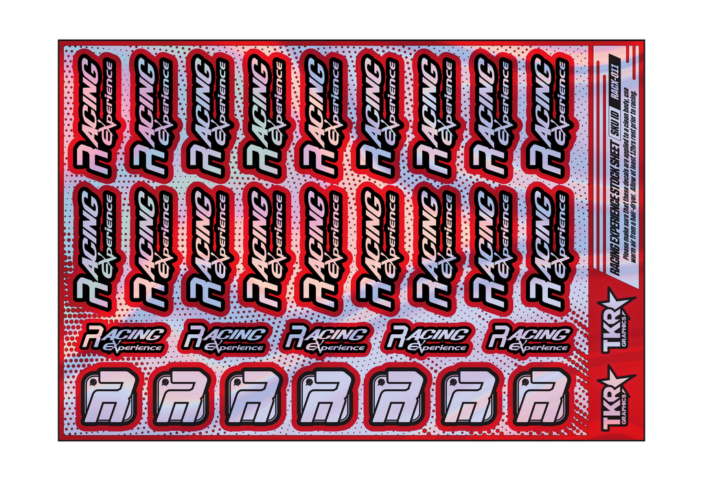 HOLOGRAPHIC RACING EXPERIENCE A5 STOCK SHEET