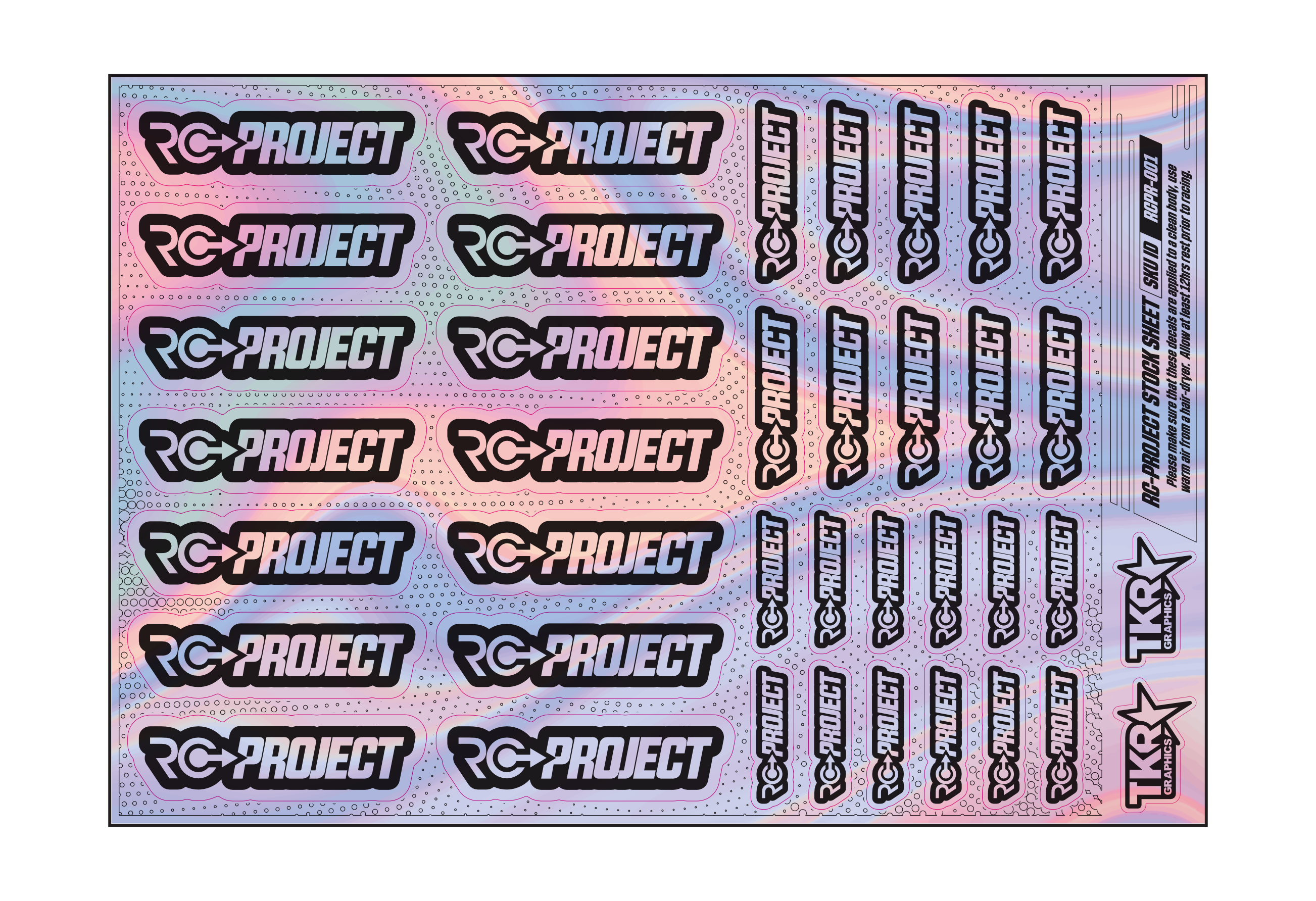 HOLOGRAPHIC RC-PROJECT A5 STOCK SHEET