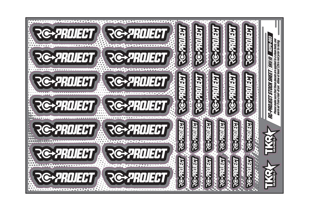 RC-PROJECT A5 STOCK SHEET