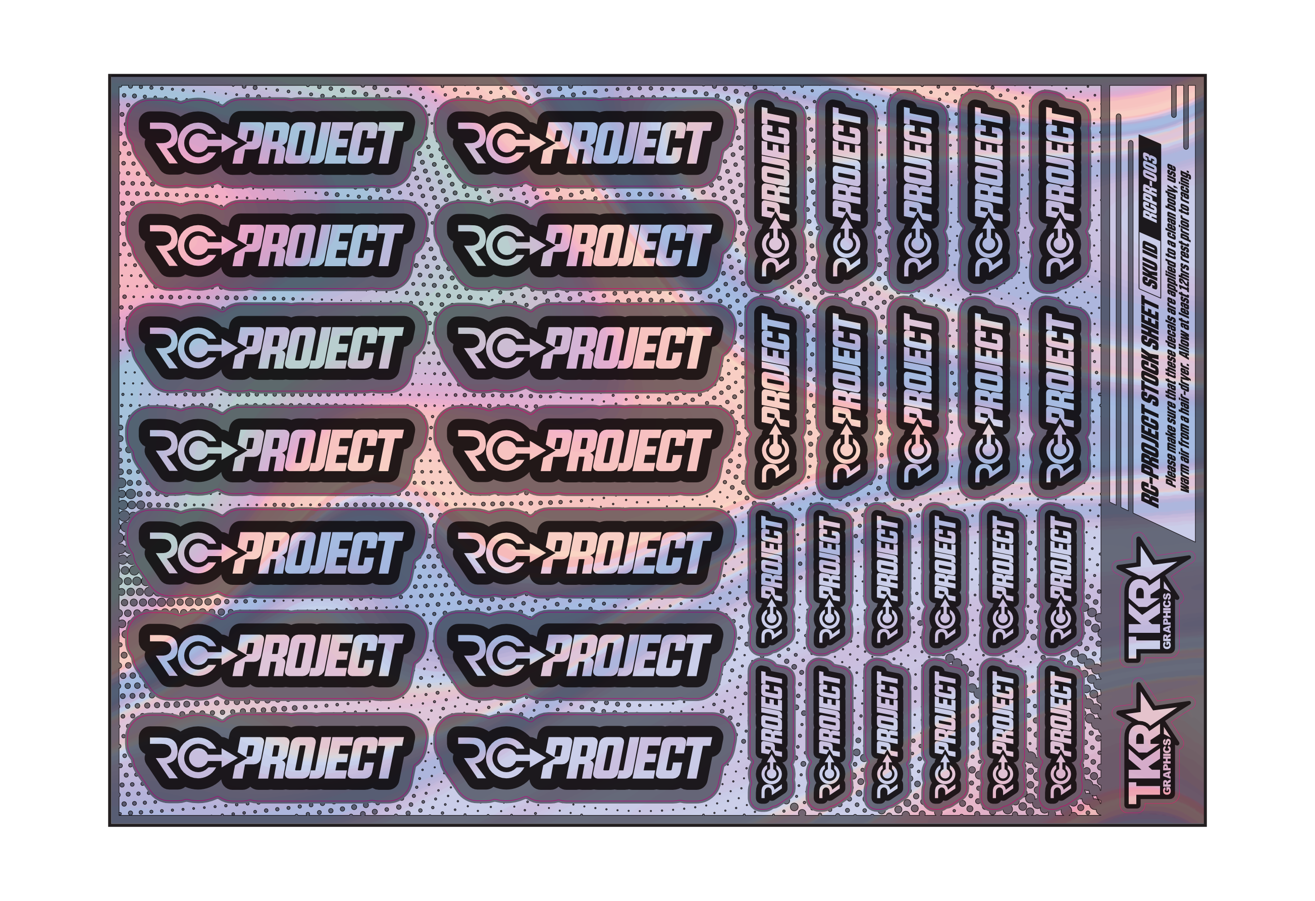 HOLOGRAPHIC RC-PROJECT A5 STOCK SHEET
