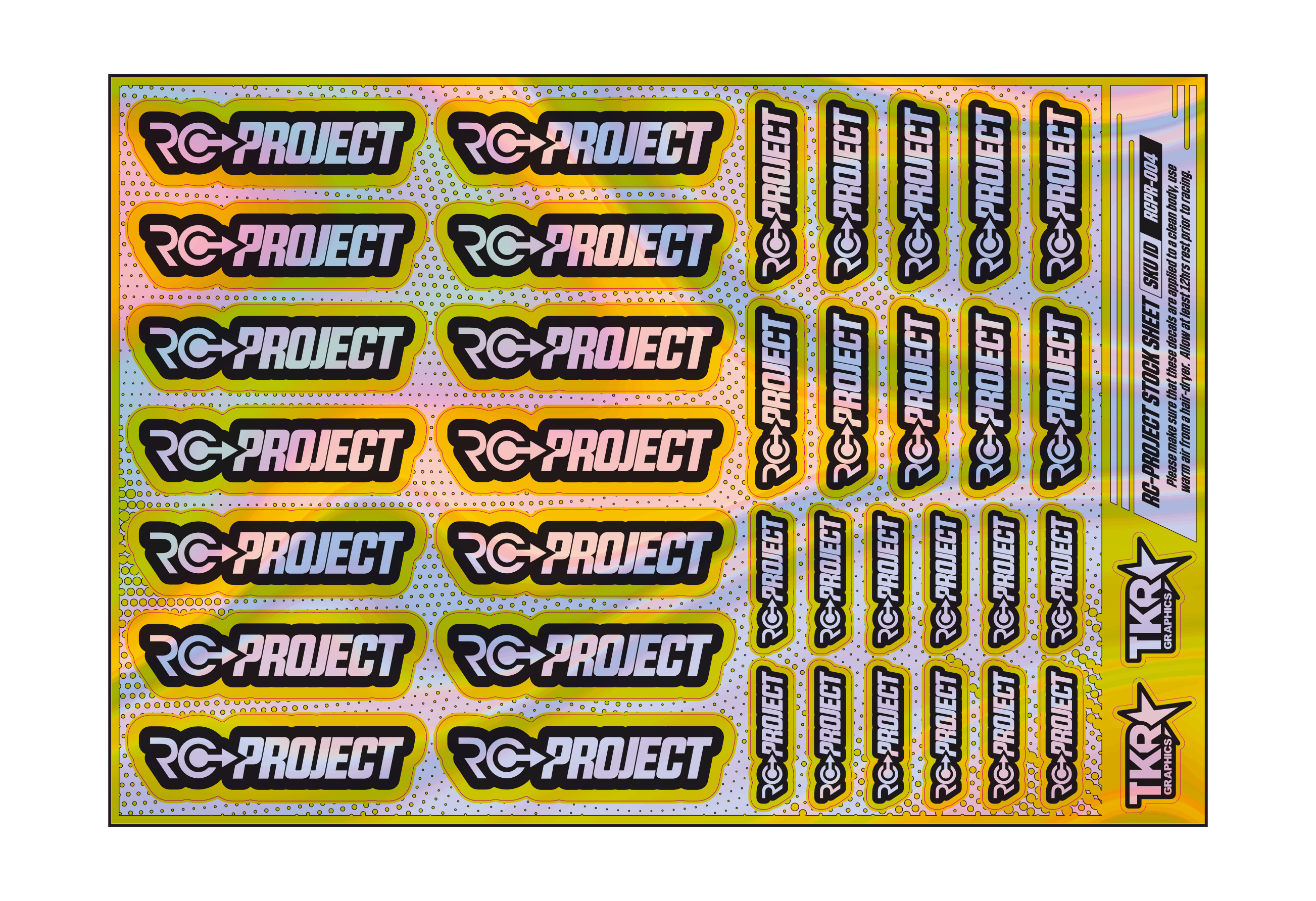 HOLOGRAPHIC RC-PROJECT A5 STOCK SHEET