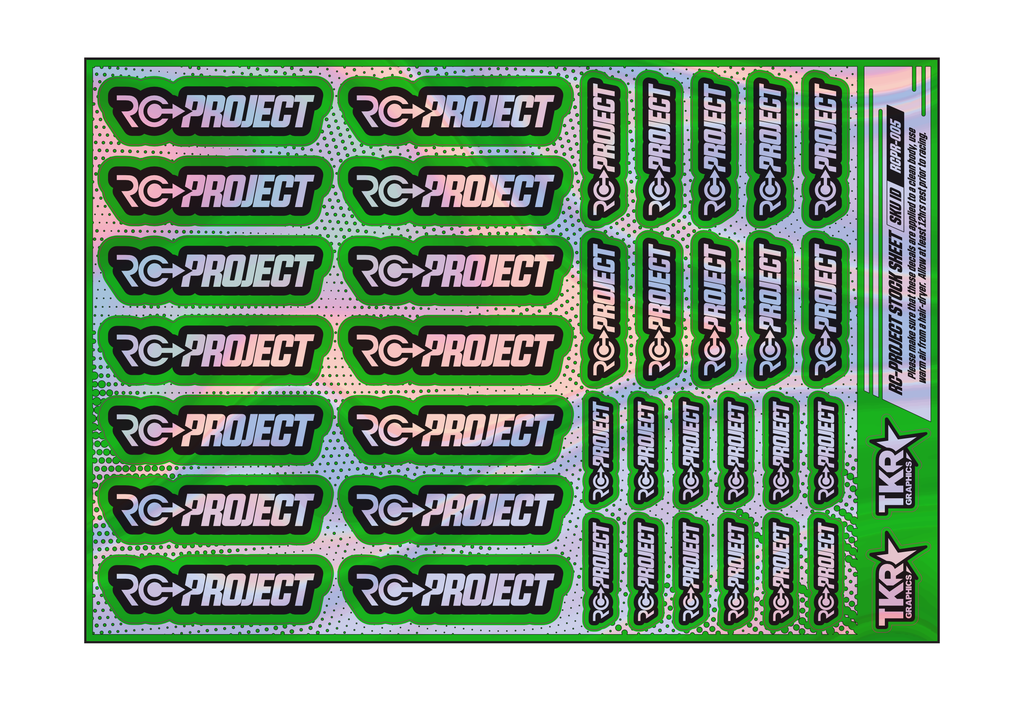 HOLOGRAPHIC RC-PROJECT A5 STOCK SHEET