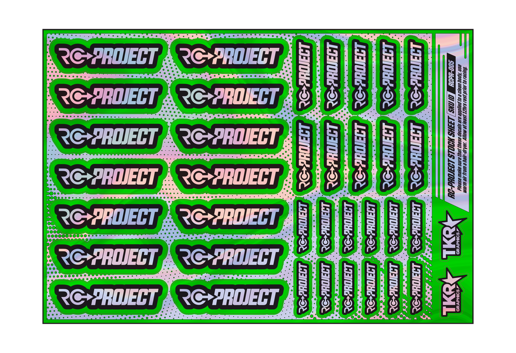 HOLOGRAPHIC RC-PROJECT A5 STOCK SHEET