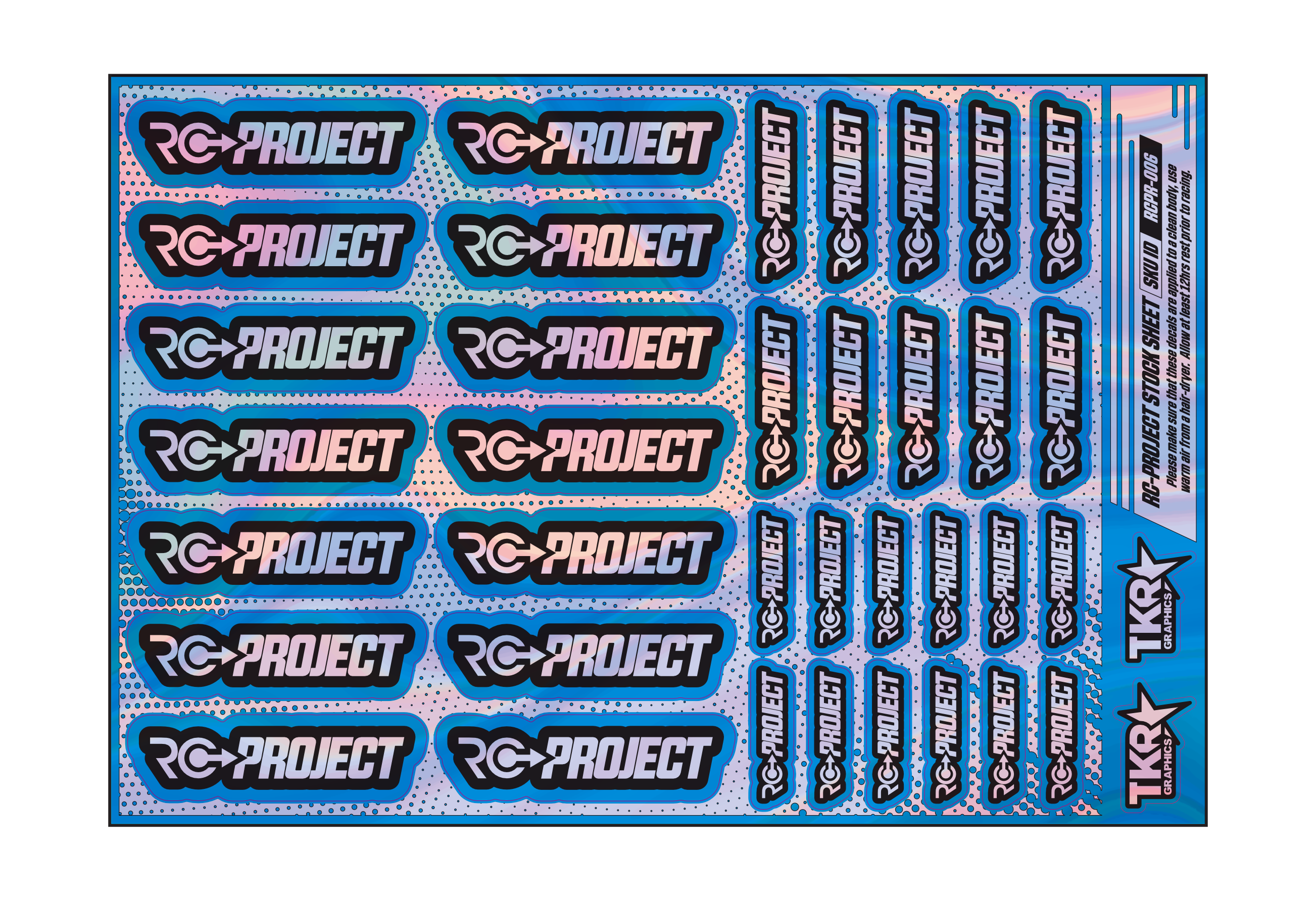 HOLOGRAPHIC RC-PROJECT A5 STOCK SHEET