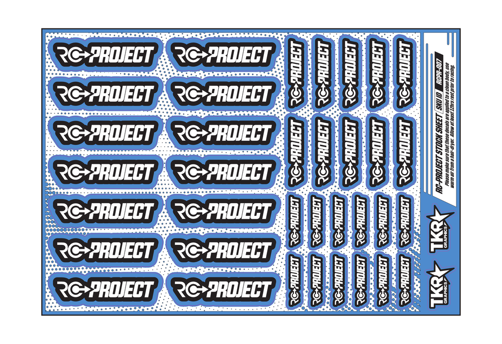 RC-PROJECT A5 STOCK SHEET