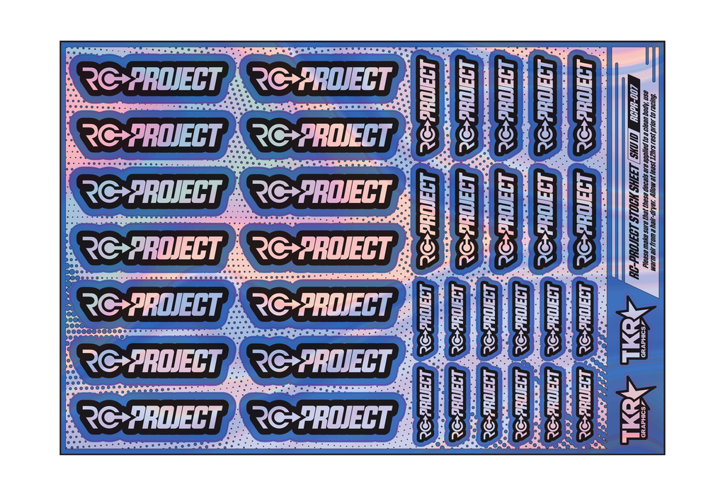 HOLOGRAPHIC RC-PROJECT A5 STOCK SHEET