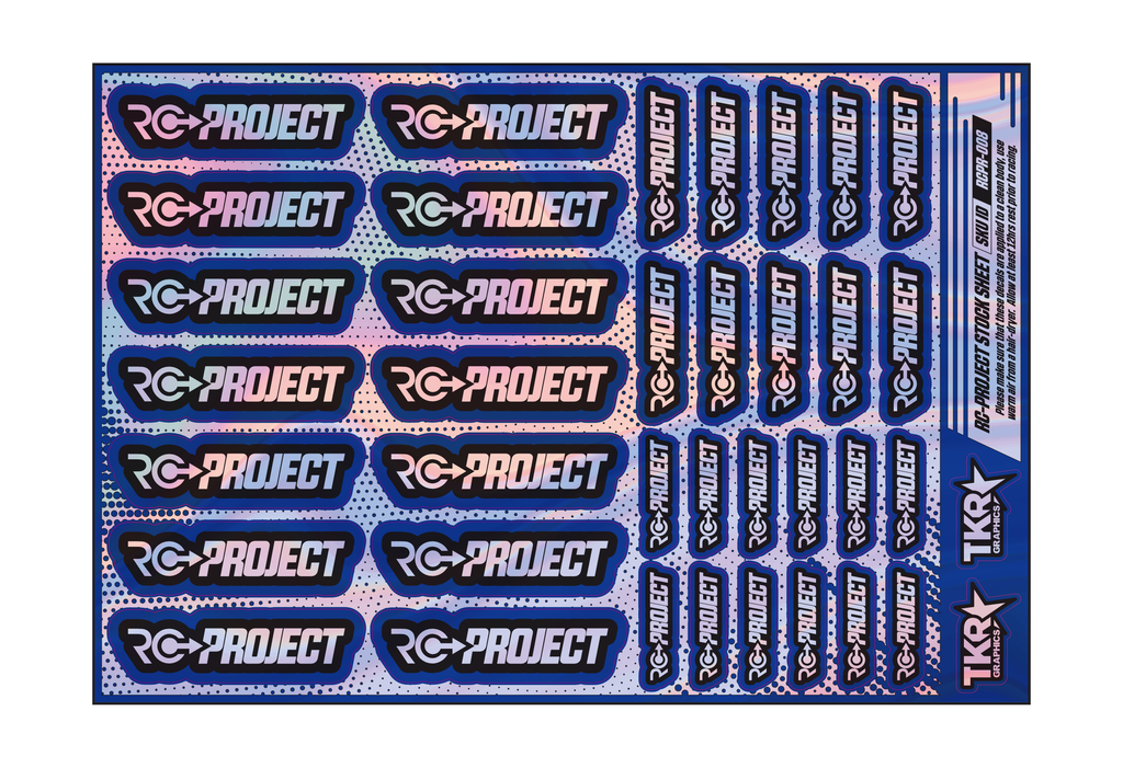 HOLOGRAPHIC RC-PROJECT A5 STOCK SHEET