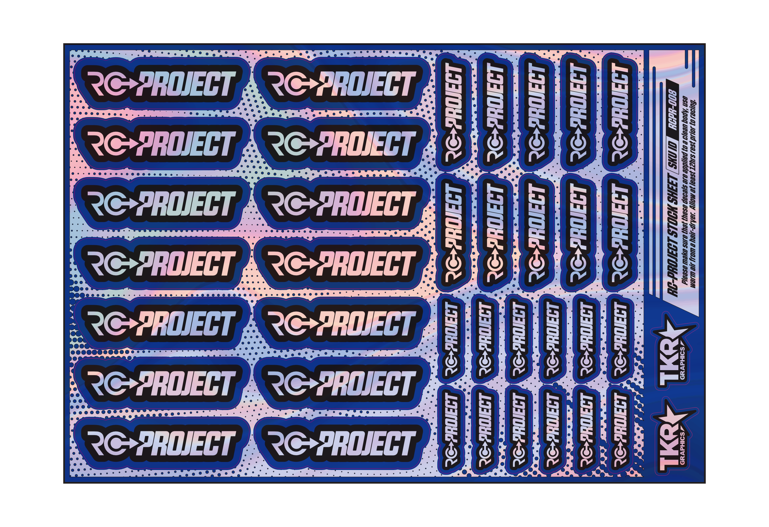 HOLOGRAPHIC RC-PROJECT A5 STOCK SHEET