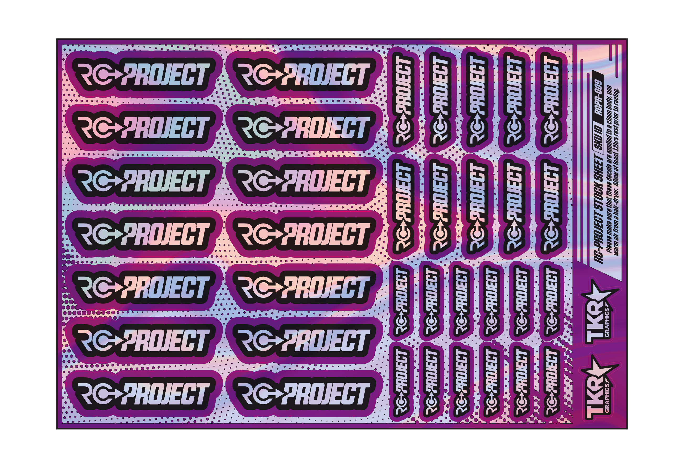 HOLOGRAPHIC RC-PROJECT A5 STOCK SHEET