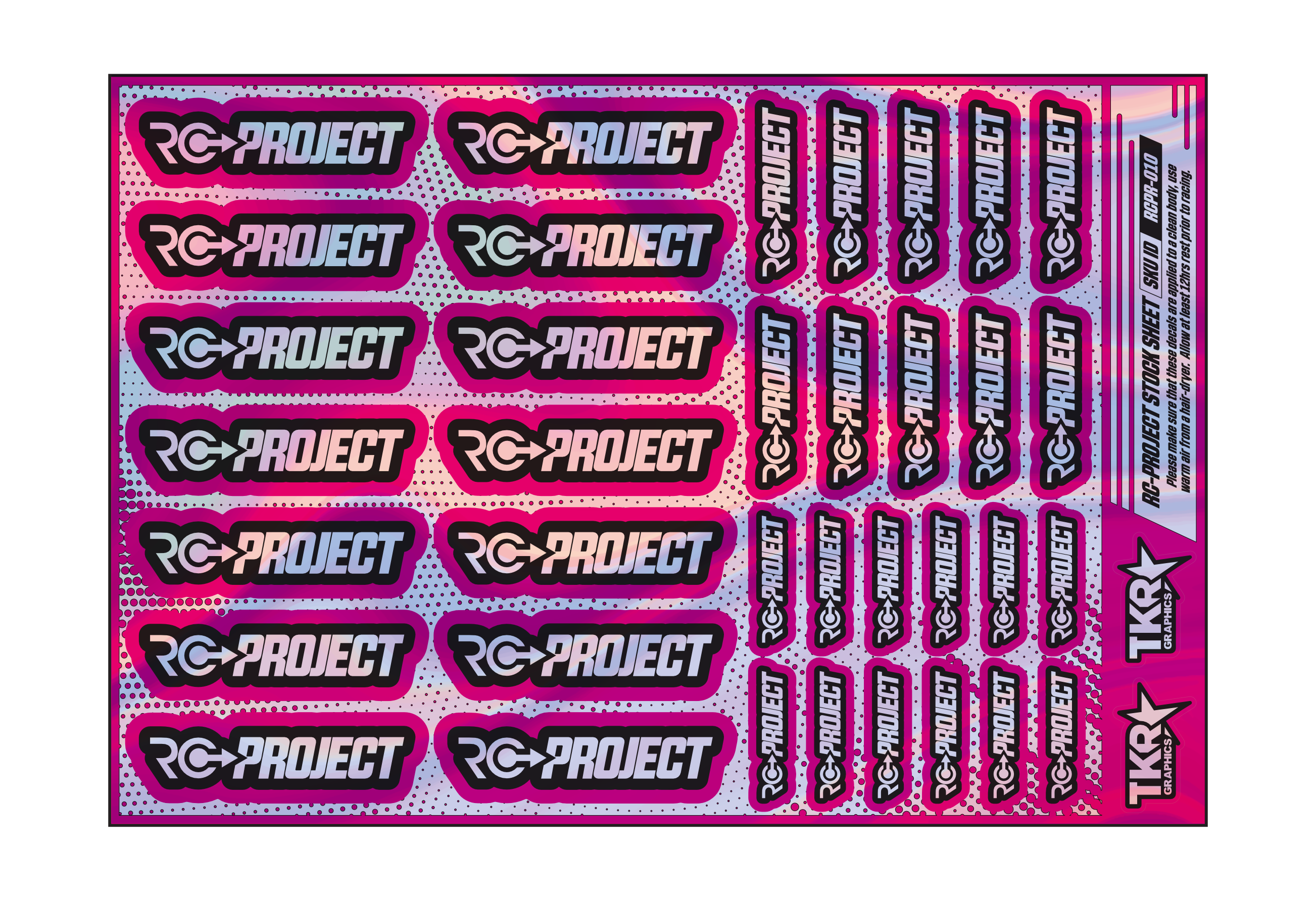 HOLOGRAPHIC RC-PROJECT A5 STOCK SHEET