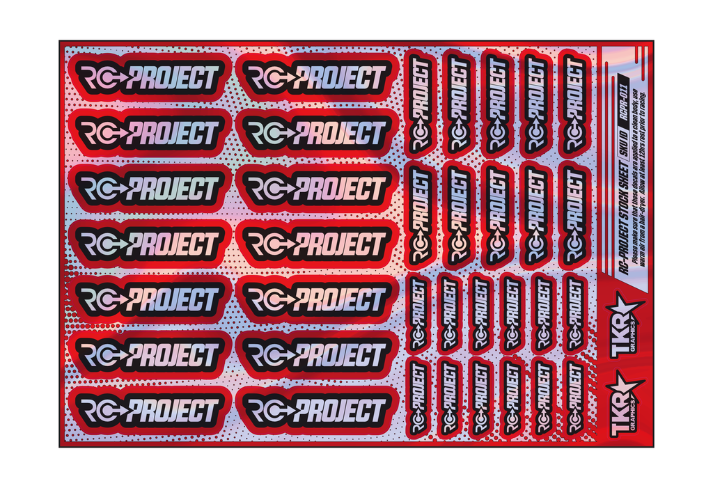 HOLOGRAPHIC RC-PROJECT A5 STOCK SHEET