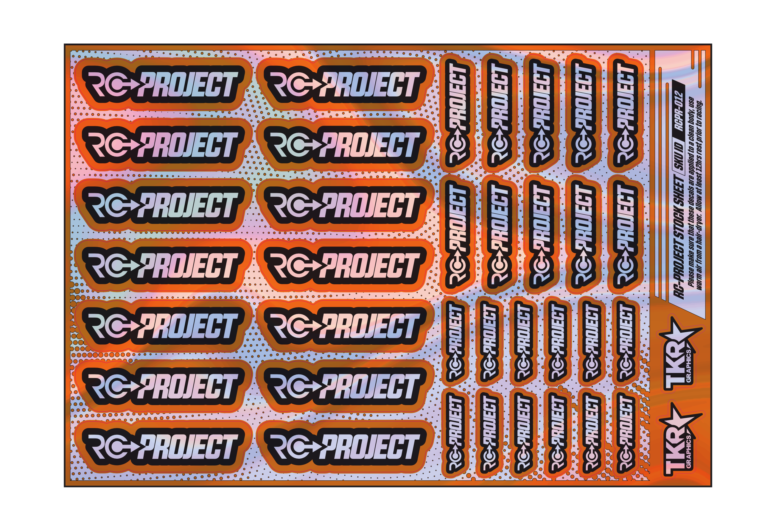 HOLOGRAPHIC RC-PROJECT A5 STOCK SHEET