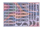 HOLOGRAPHIC REDS A5 STOCK SHEET