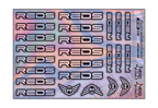 HOLOGRAPHIC REDS A5 STOCK SHEET