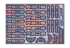 HOLOGRAPHIC REDS A5 STOCK SHEET