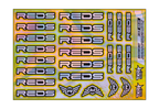 HOLOGRAPHIC REDS A5 STOCK SHEET