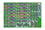 HOLOGRAPHIC REDS A5 STOCK SHEET