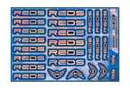 HOLOGRAPHIC REDS A5 STOCK SHEET