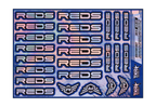 HOLOGRAPHIC REDS A5 STOCK SHEET