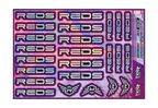 HOLOGRAPHIC REDS A5 STOCK SHEET