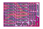HOLOGRAPHIC REDS A5 STOCK SHEET