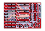 HOLOGRAPHIC REDS A5 STOCK SHEET