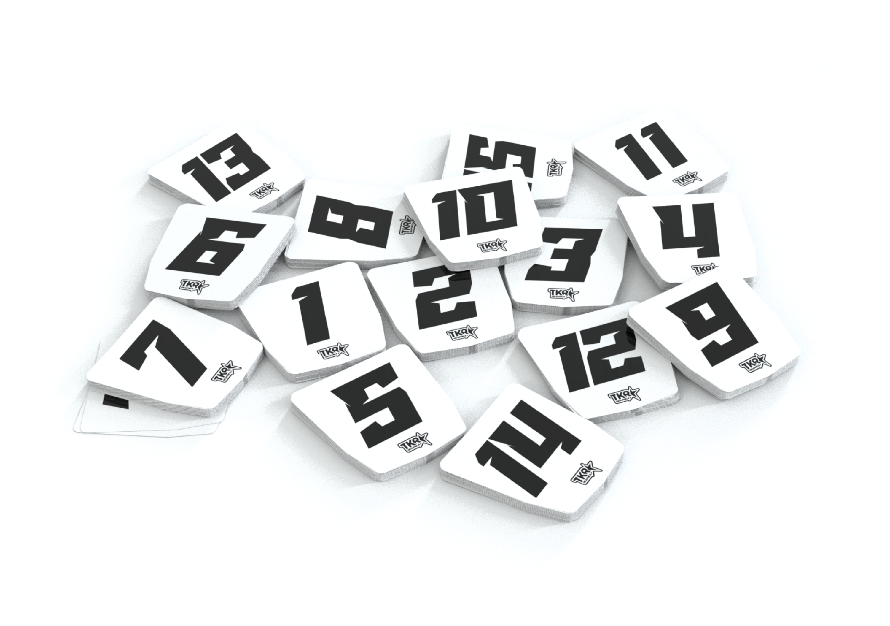 RACE NUMBERS 1-15