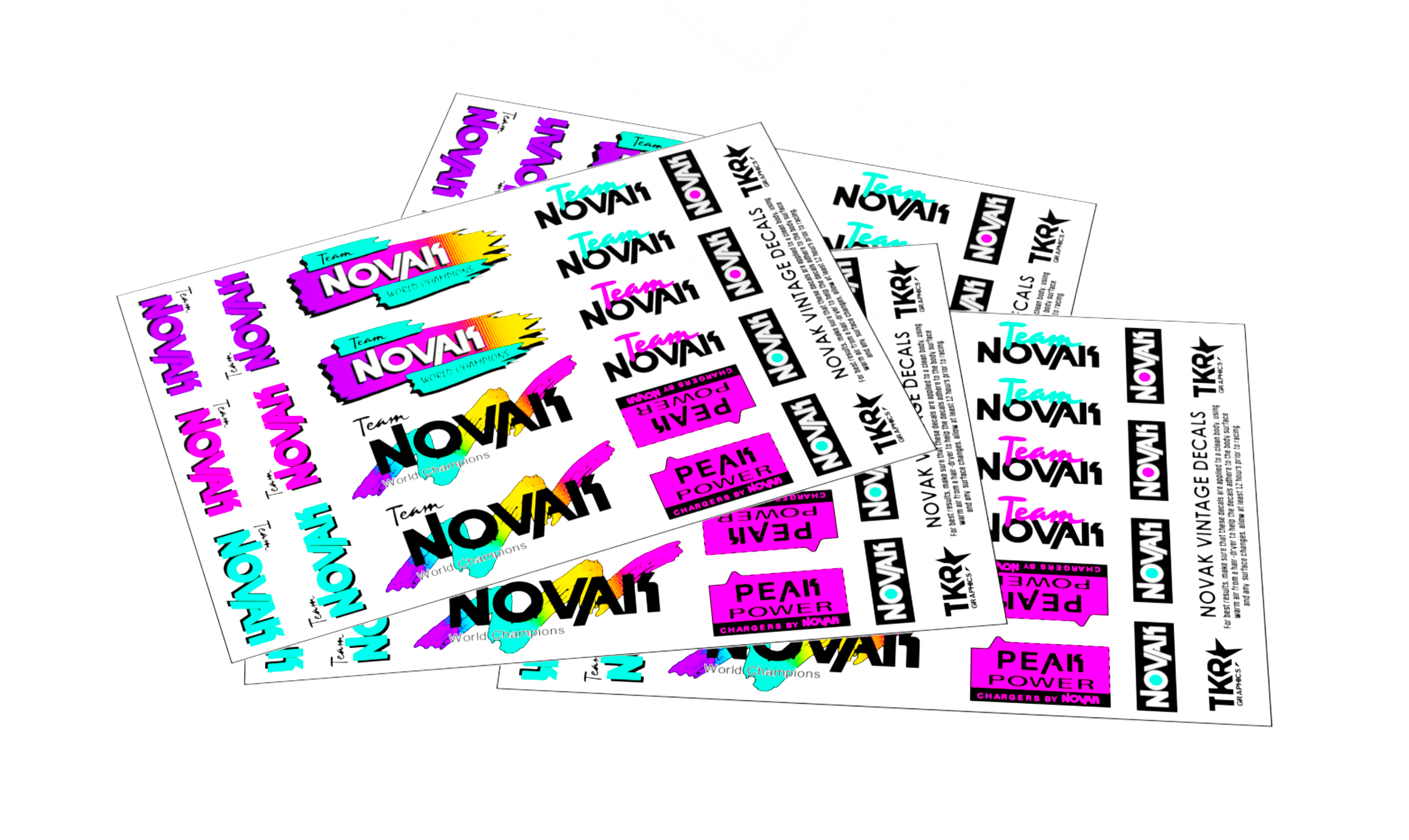 NOVAK VINTAGE A5 DECAL SHEET