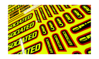 PRO FLUORESCENT SPONSOR DECALS