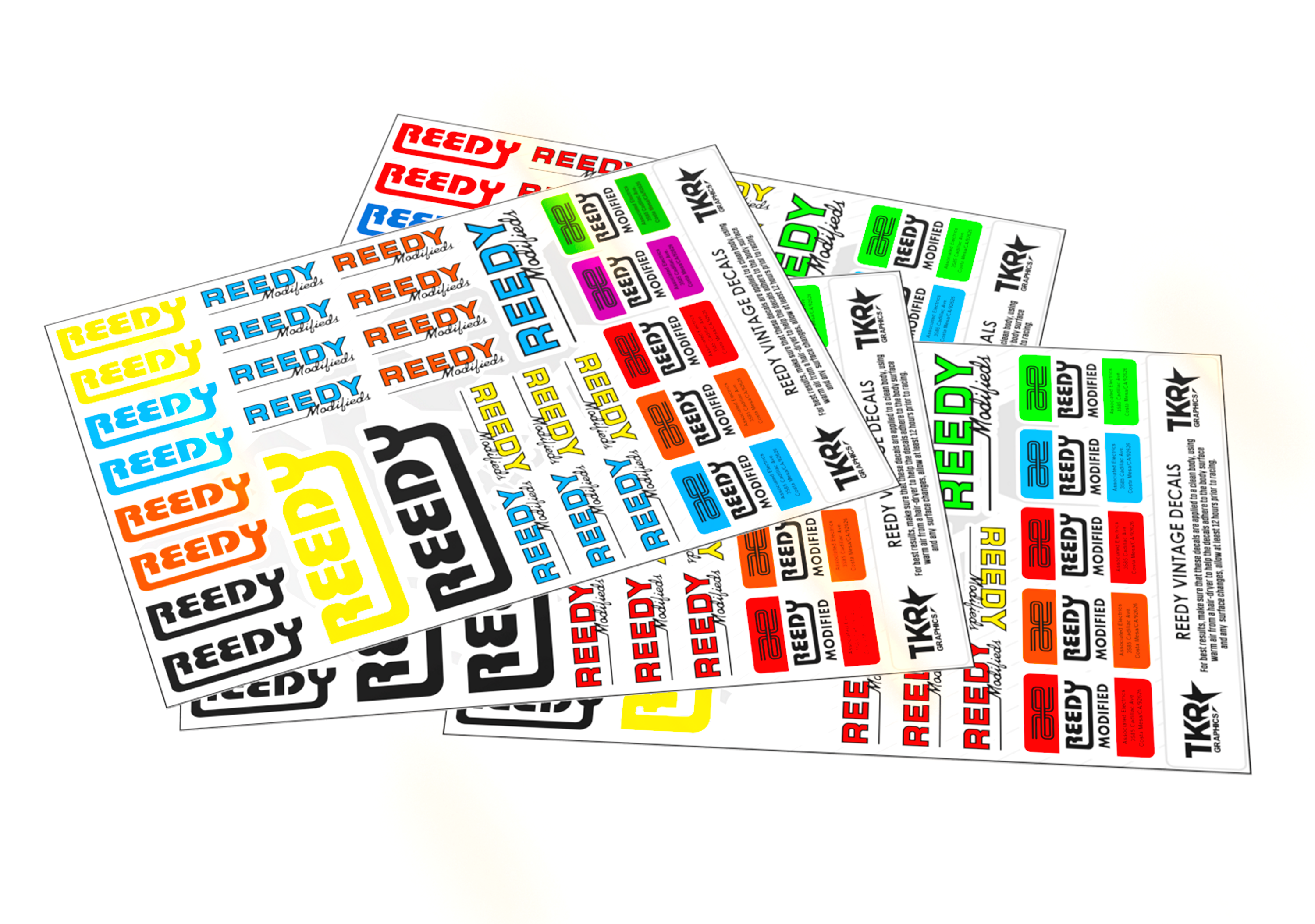 REEDY VINTAGE A5 DECAL SHEET