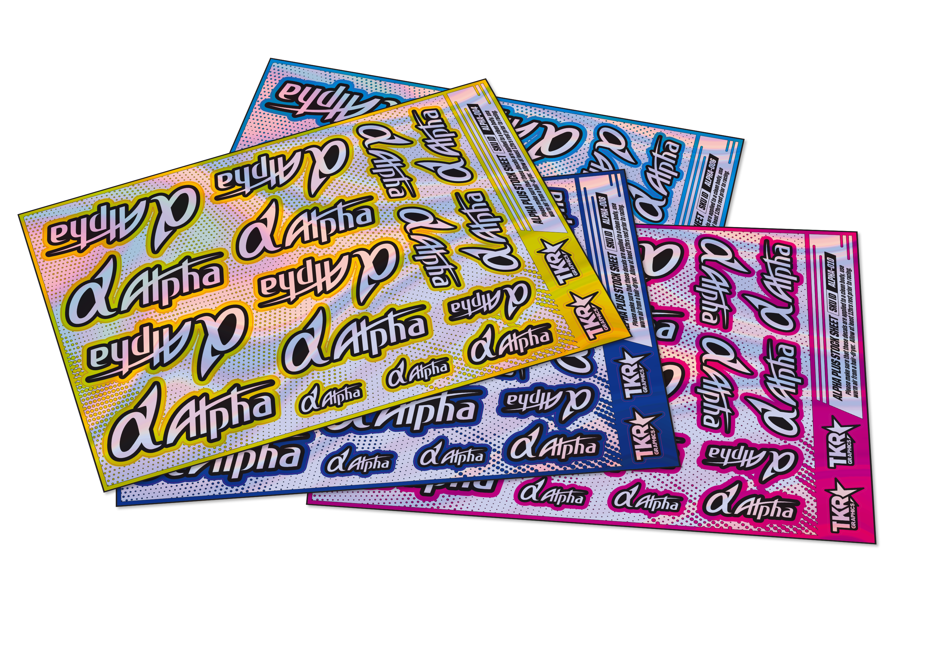 HOLOGRAPHIC ALPHA PLUS ENGINES A5 STOCK SHEET