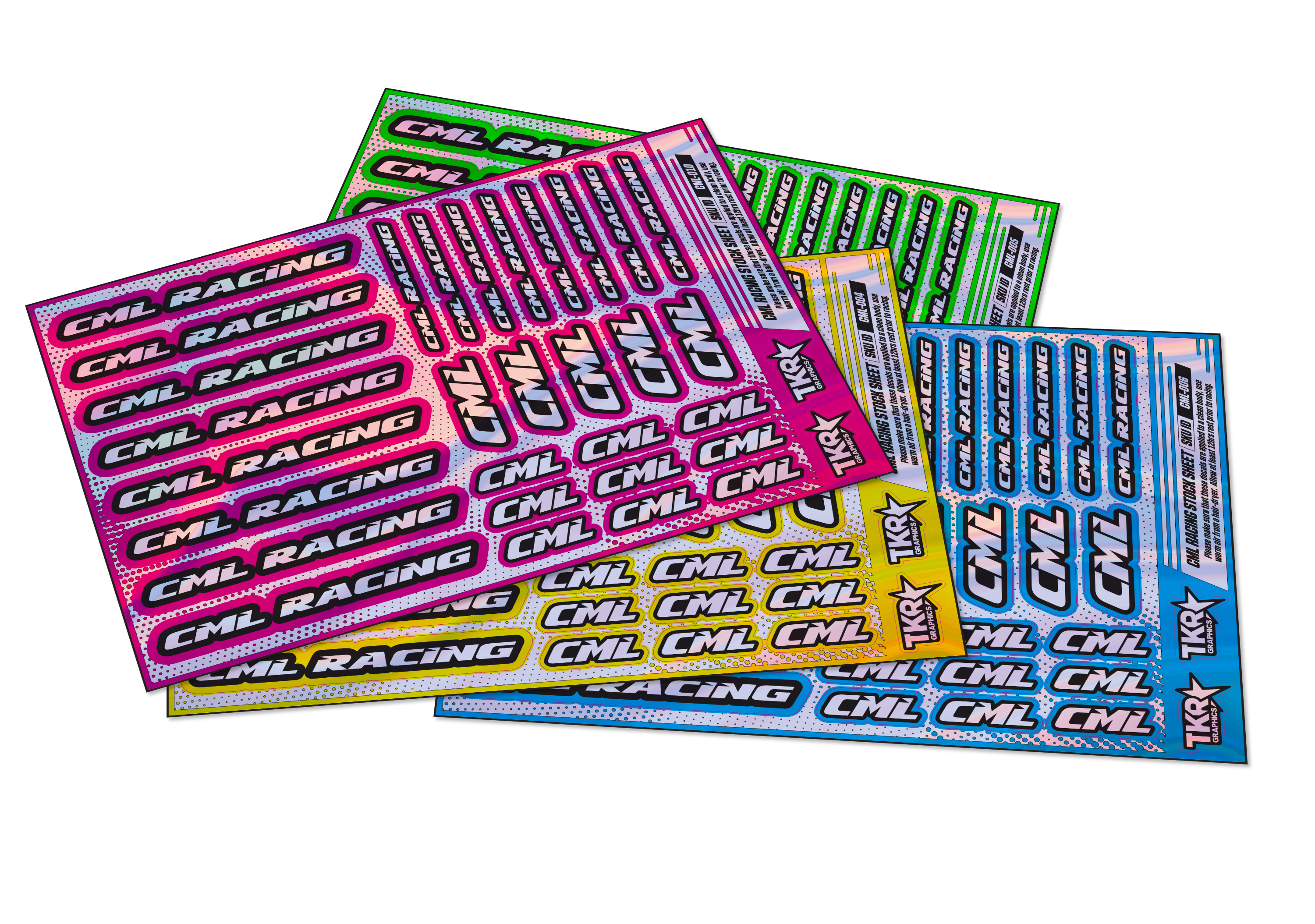 HOLOGRAPHIC CML RACING A5 STOCK SHEET