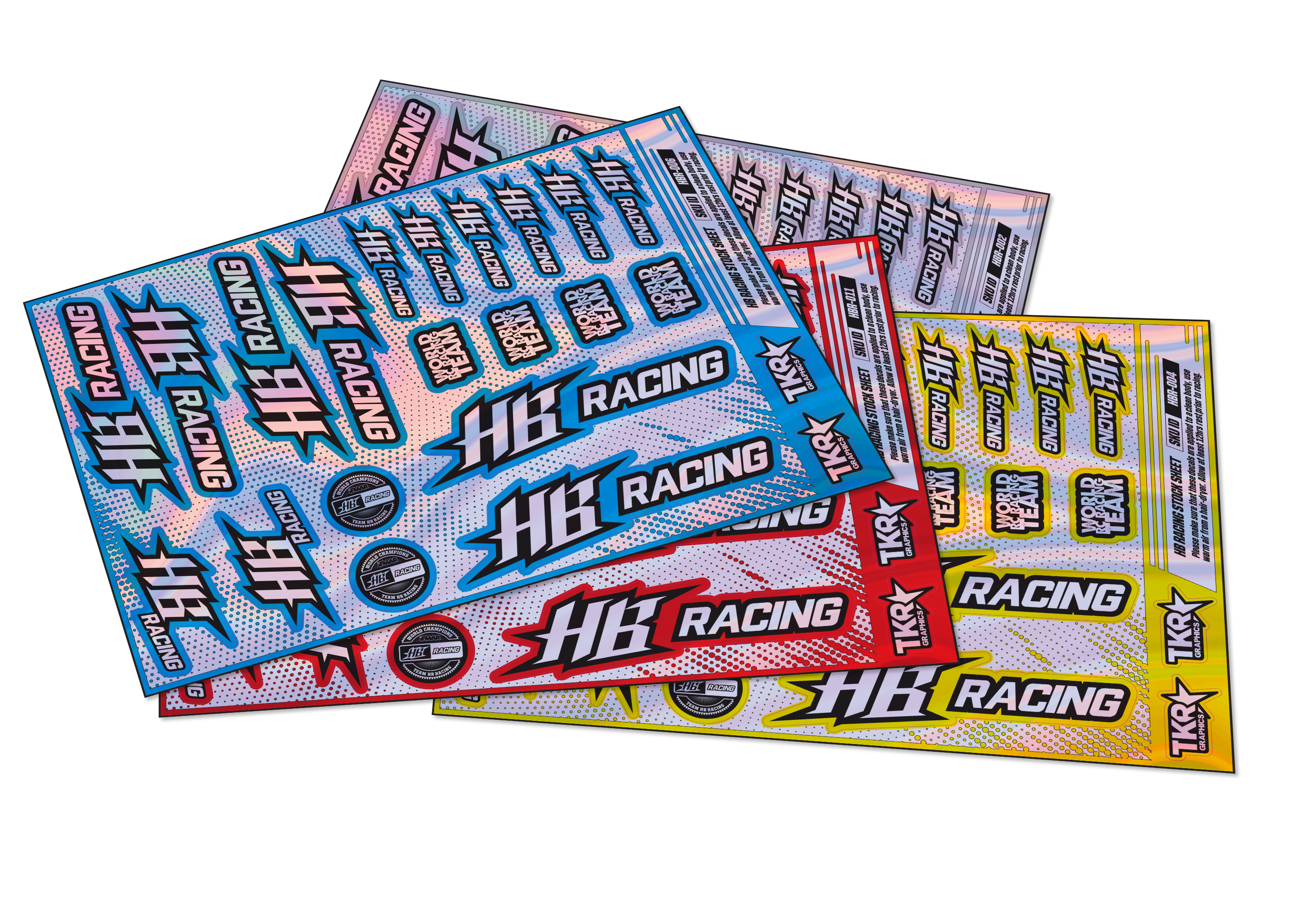 HOLOGRAPHIC HB RACING A5 STOCK SHEET