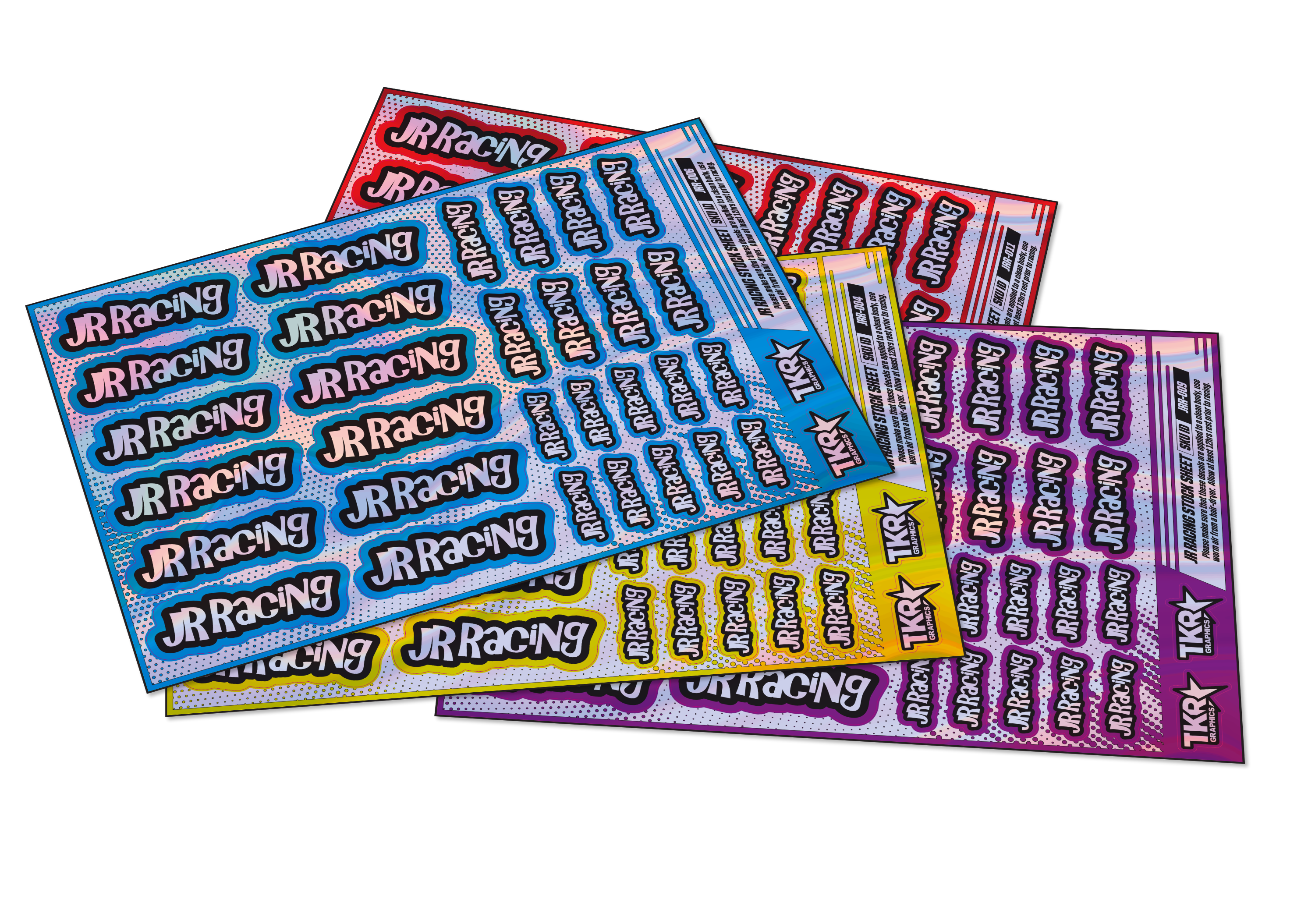 HOLOGRAPHIC JR RACING A5 STOCK SHEET