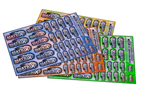 HOLOGRAPHIC MATRIX TYRES A5 STOCK SHEET
