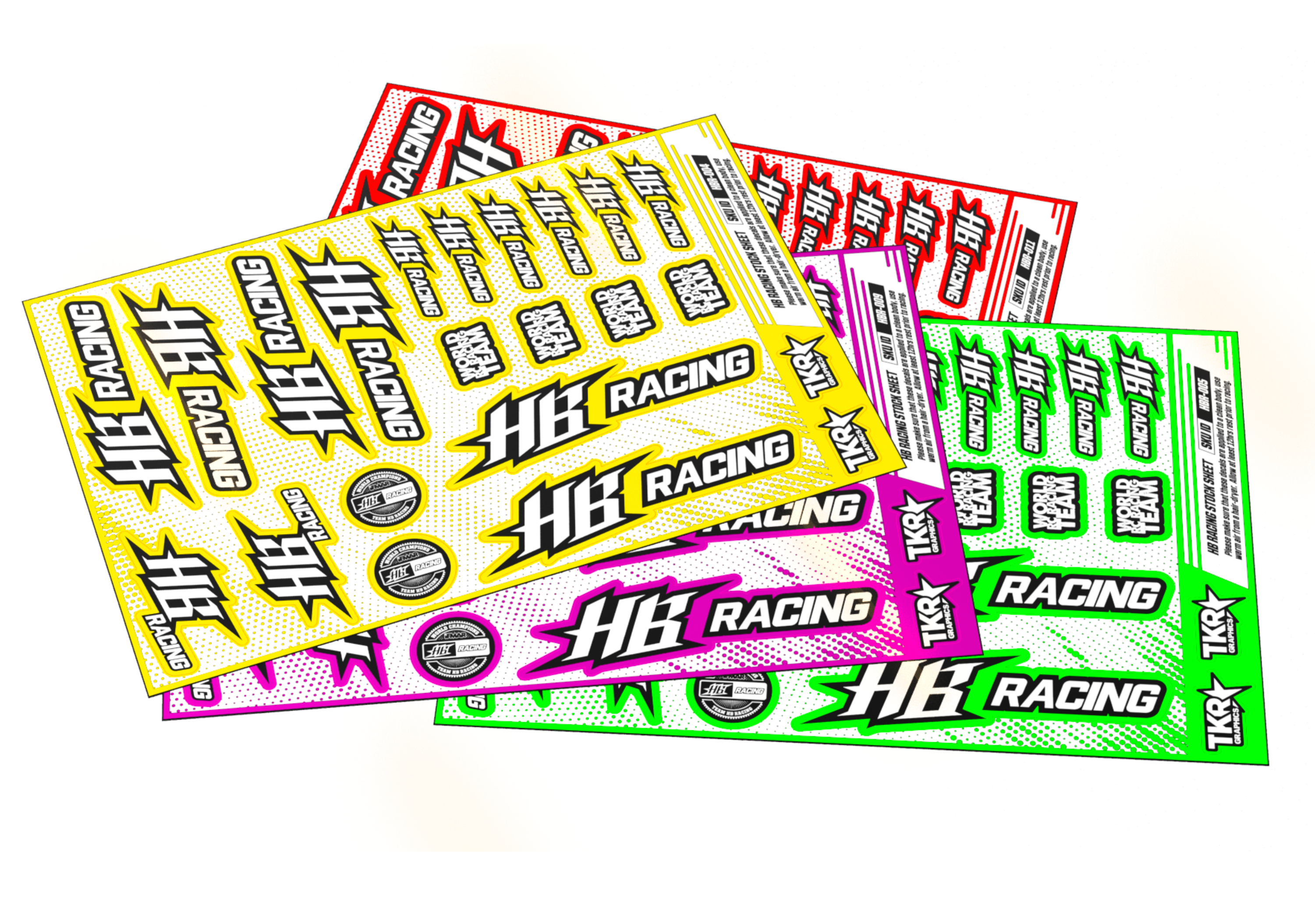 HB RACING A5 STOCK SHEET