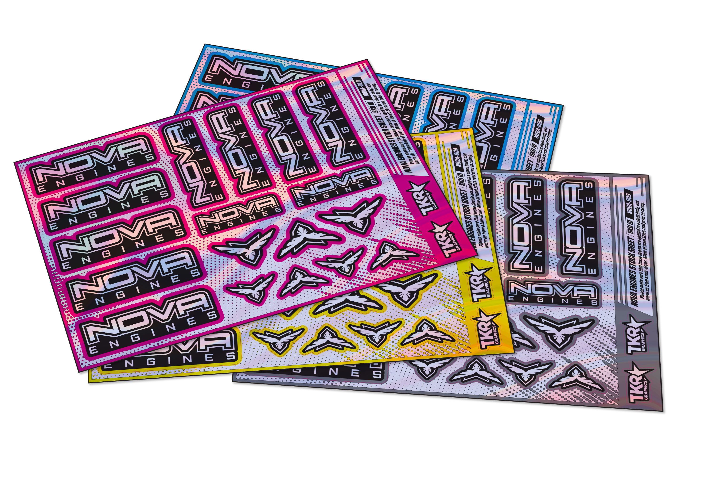 HOLOGRAPHIC NOVA ENGINES A5 STOCK SHEET