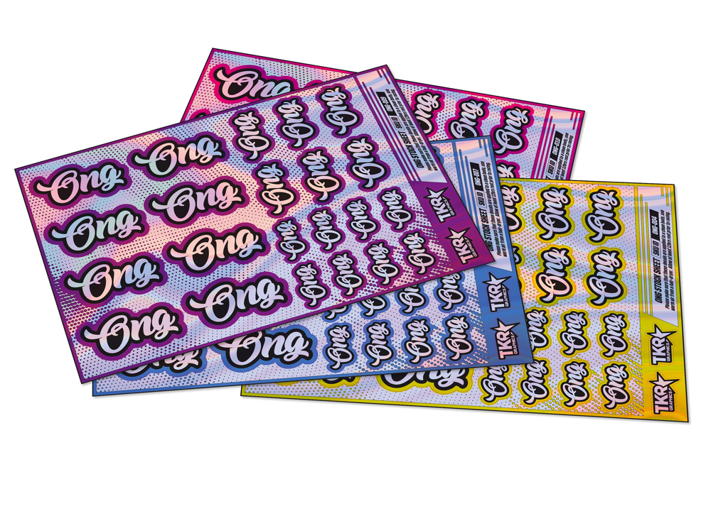 HOLOGRAPHIC ONG A5 STOCK SHEET