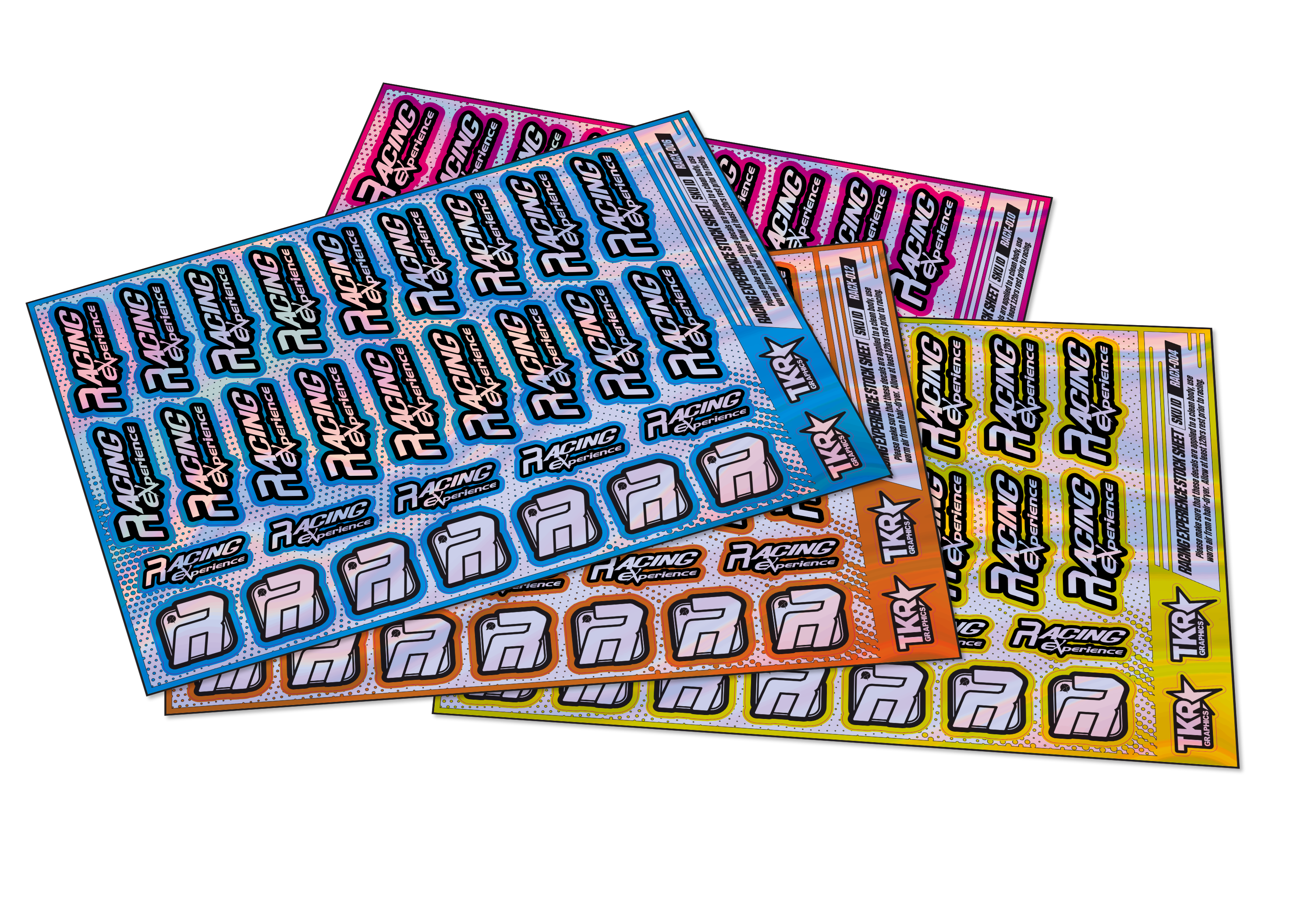 HOLOGRAPHIC RACING EXPERIENCE A5 STOCK SHEET