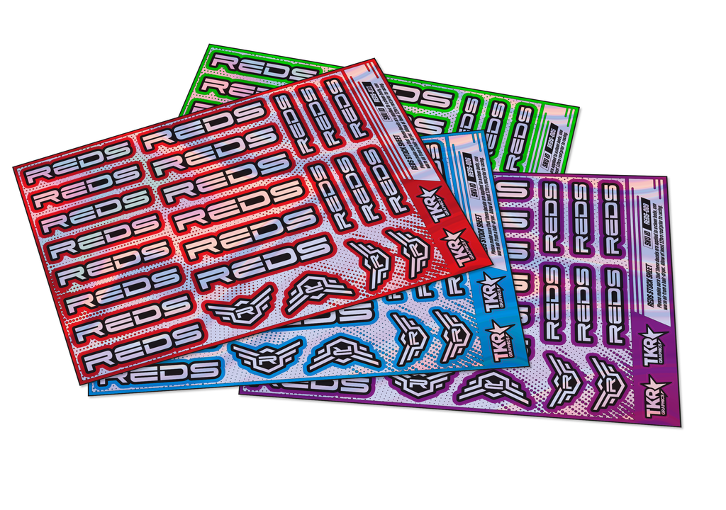 HOLOGRAPHIC REDS A5 STOCK SHEET