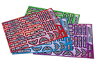 HOLOGRAPHIC REDS A5 STOCK SHEET