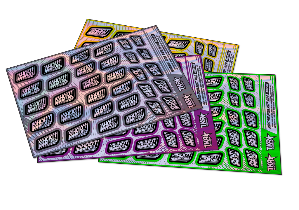 HOLOGRAPHIC SHOOT FUEL A5 STOCK SHEET