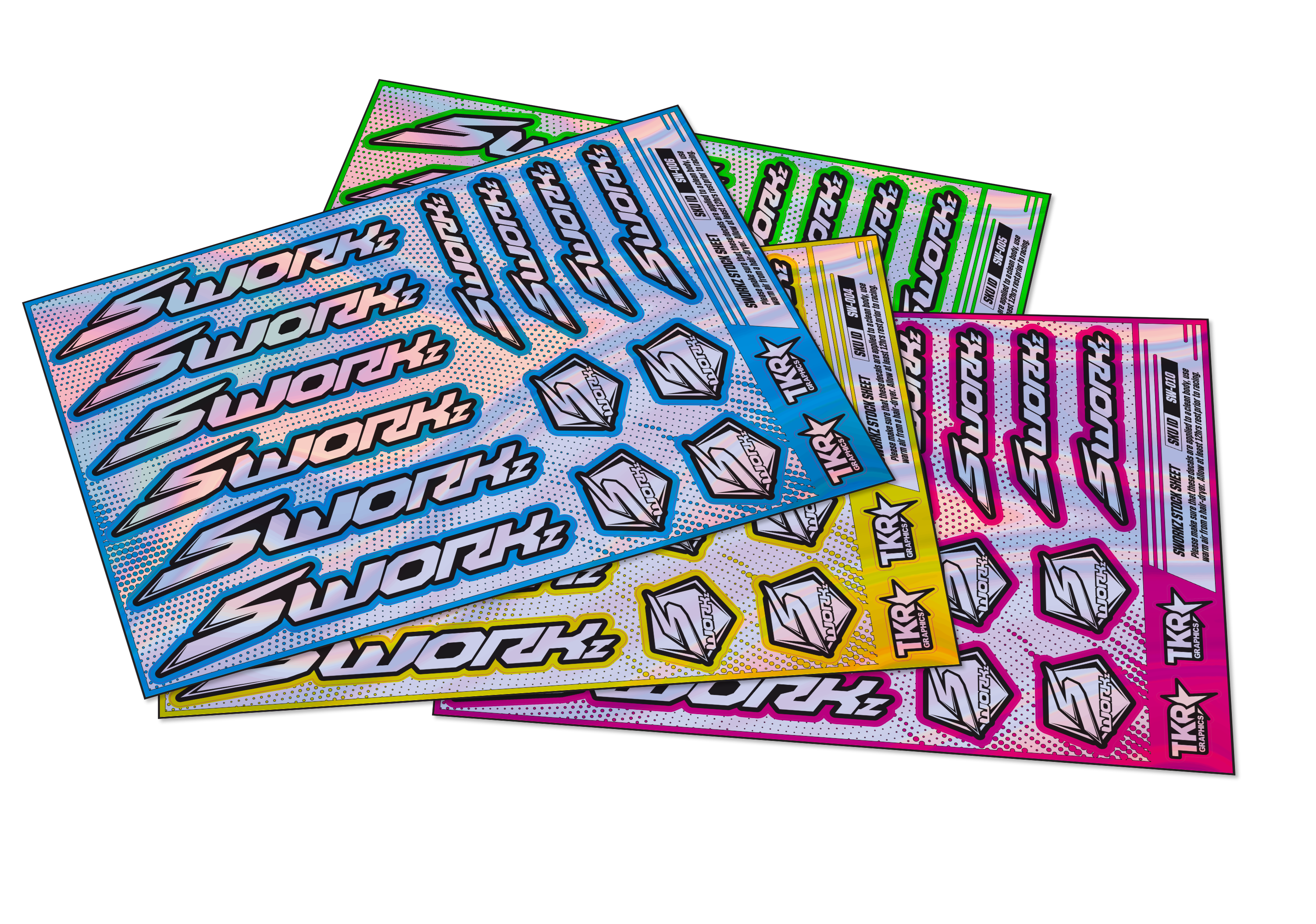 HOLOGRAPHIC SWORKZ A5 STOCK SHEET