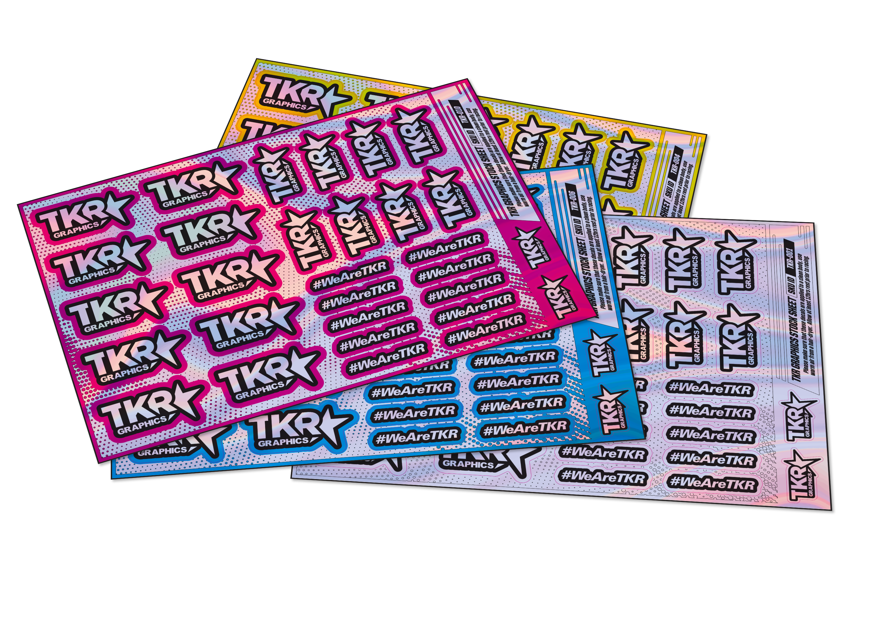 HOLOGRAPHIC TKR A5 STOCK SHEET