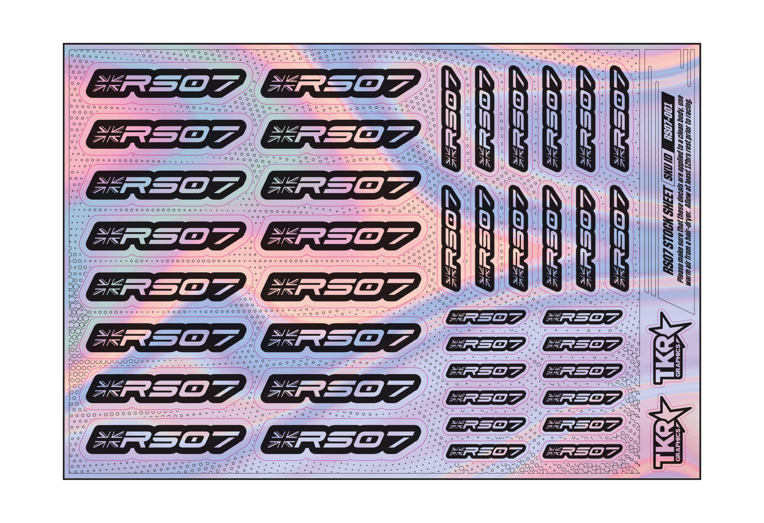HOLOGRAPHIC RS07 A5 STOCK SHEET